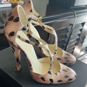 Thakoon Python Desert Storm Heels